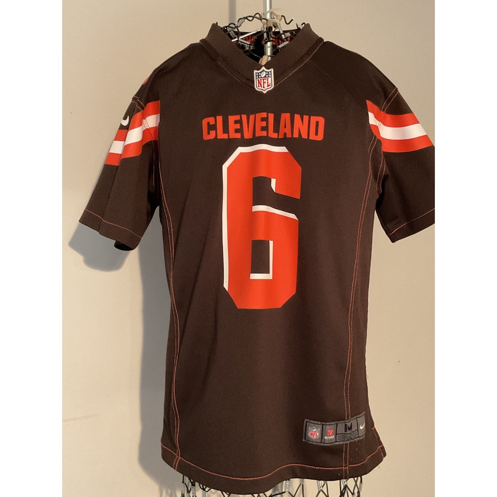 Nike Cleveland Browns Baker Mayfield 6 Youth Jersey Medium 10-12 Brown On Field
